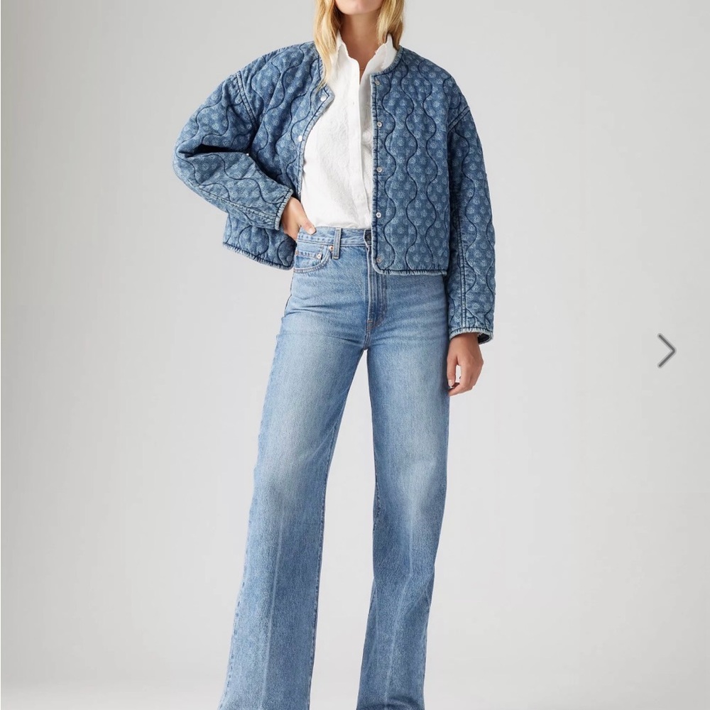 Levi's Light Blue High-Rise Wide Leg Jeans